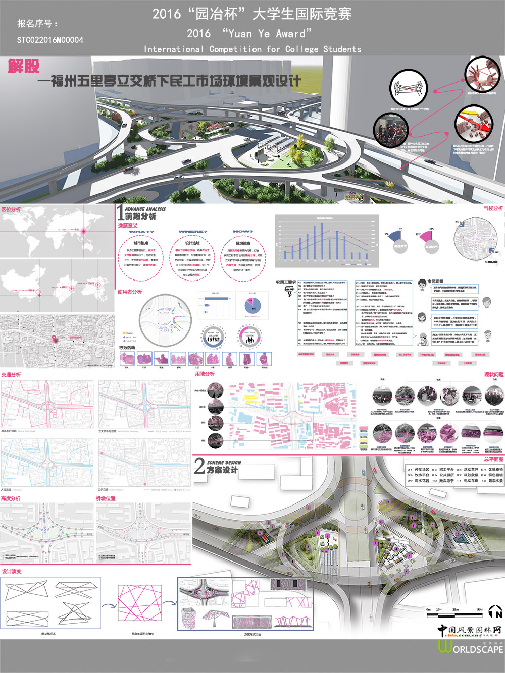 解股——福州五里亭立交桥下民工市场环境景观设计