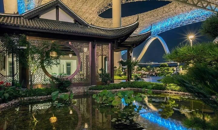 杭州国际博览中心屋面园林绿化工程