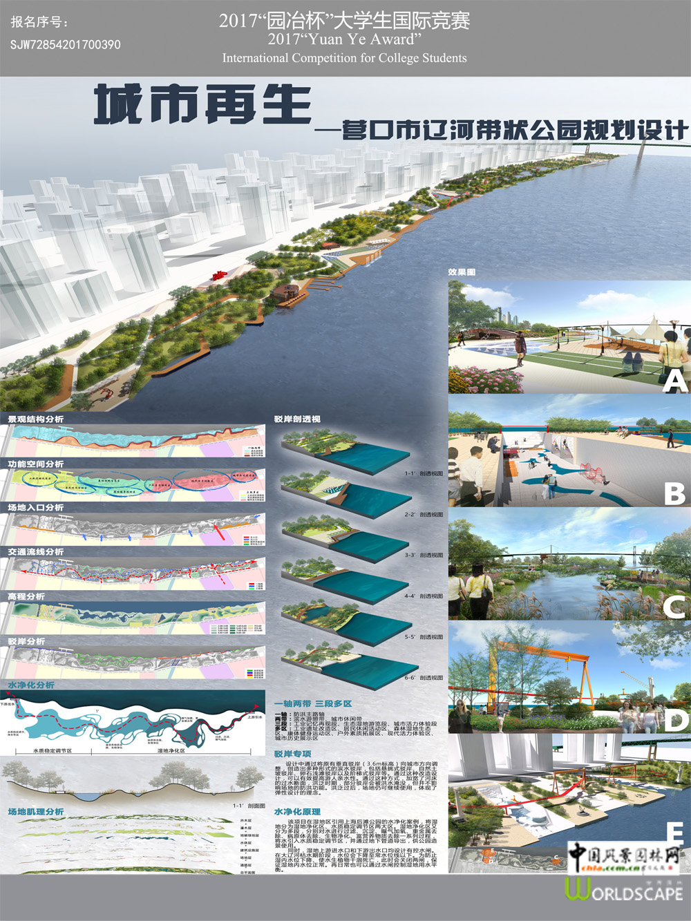 城市再生--营口市辽河滨水带状公园规划设计