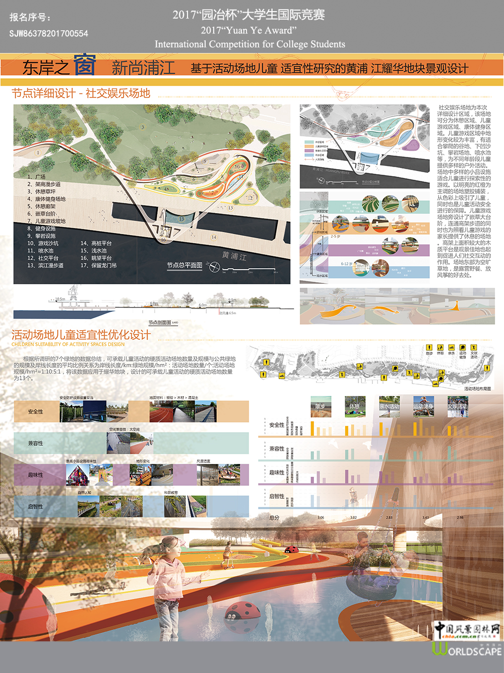 基于活动场地儿童适宜性研究的黄浦江耀华地块景观设计