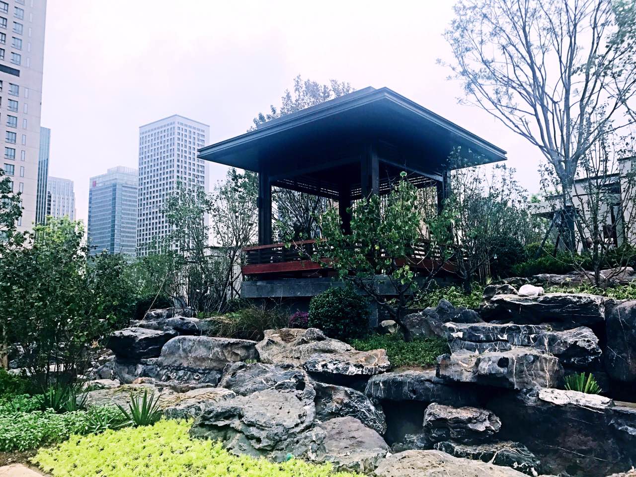 天津誉峰园示范区园林景观工程