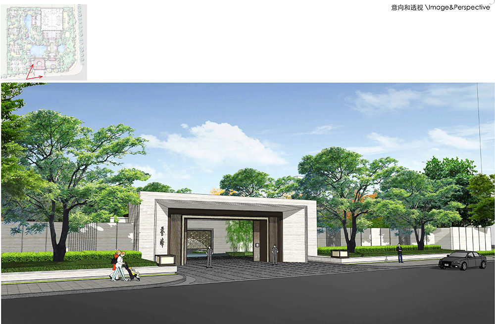 天津誉峰园示范区园林景观工程