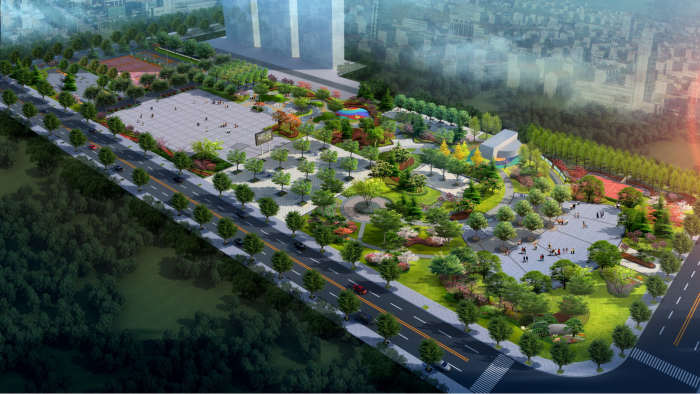 荣成市世纪广场景观改造工程