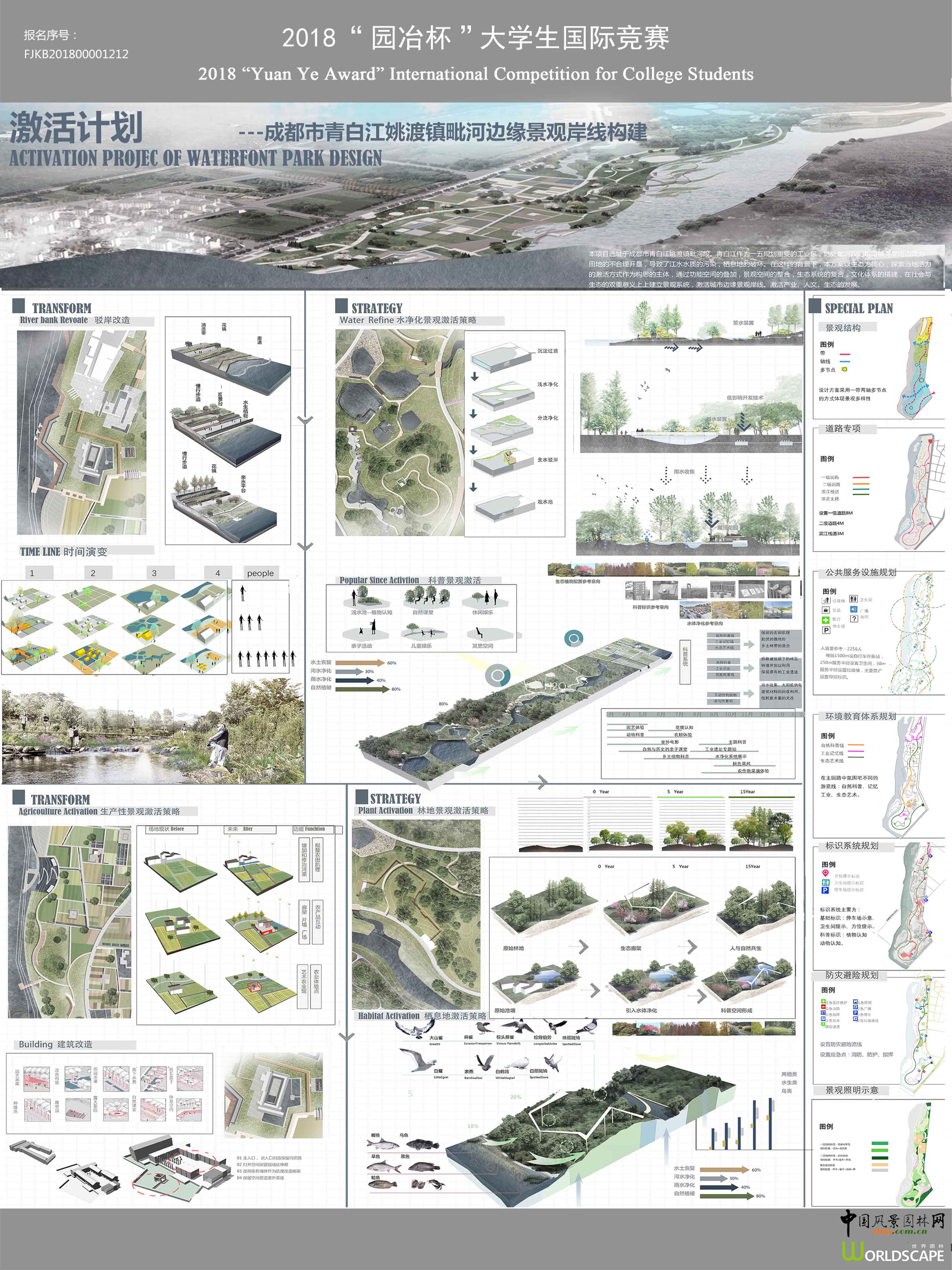 激活计划--成都市青白江姚渡镇毗河边缘景观岸线构建