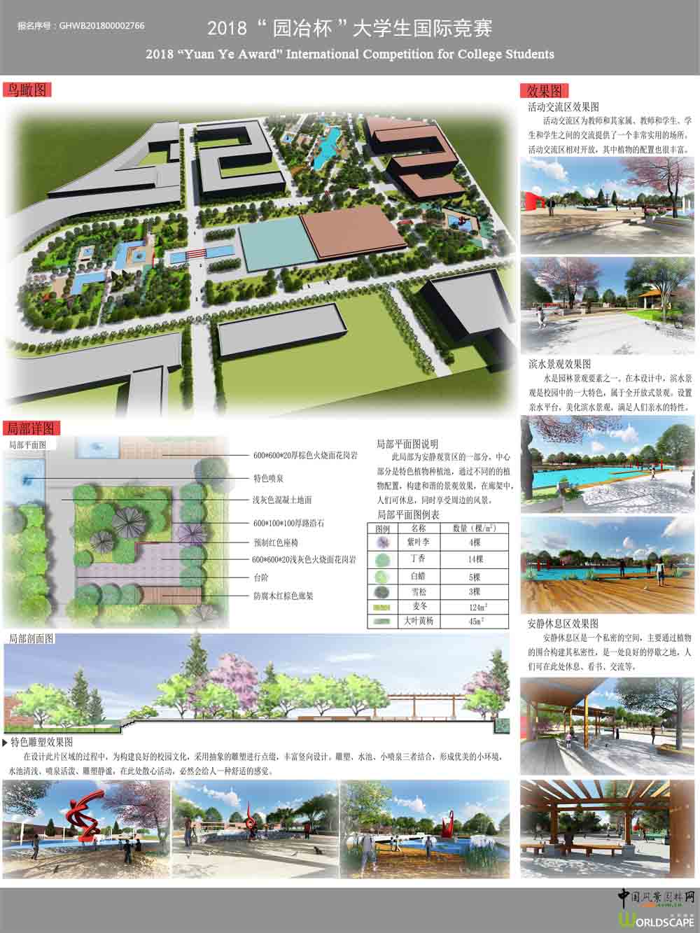 河南某高校新东区教学区绿地景观设计