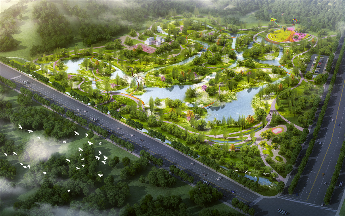 济南章丘小东山湿地公园
