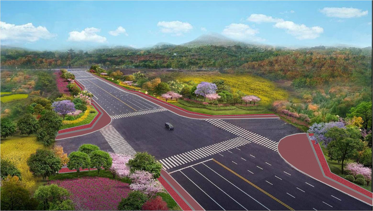 铜梁区迎宾路延伸段道路工程景观提质工程设计