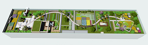 北京工业大学附属中学低碳屋顶花园