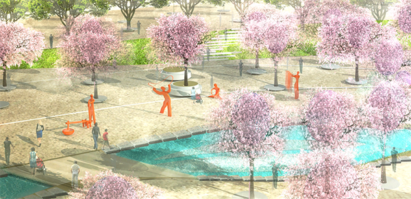 Qunke Landscape Belt Greenery Design