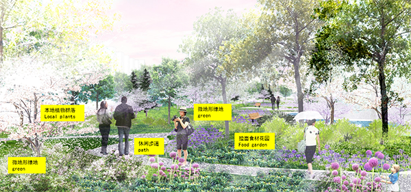 Qunke Landscape Belt Greenery Design