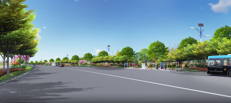 学府大道东延伸段道路侧分带景观绿化EPC项目