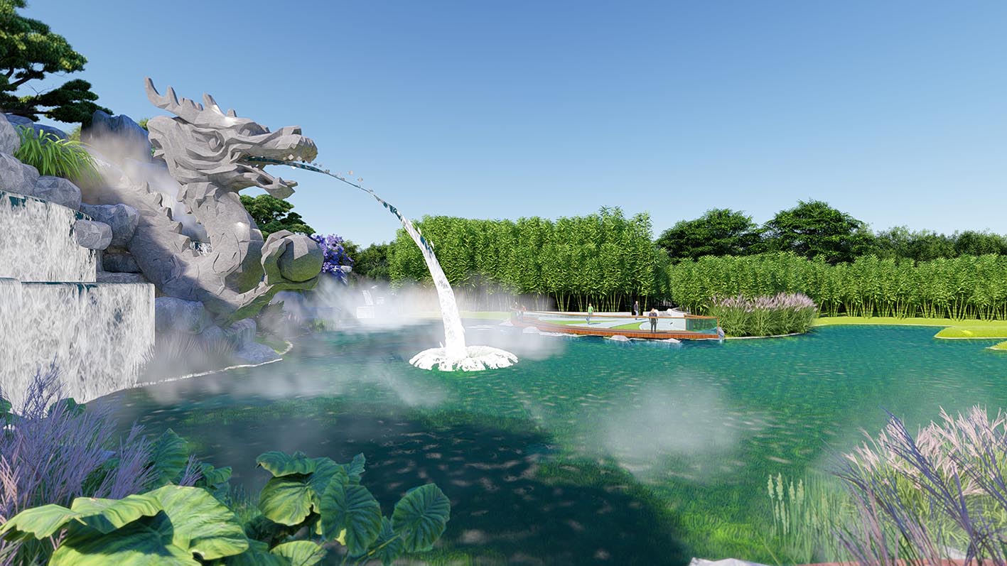 大荔县水街水景（龙泽湖）景观设计项目