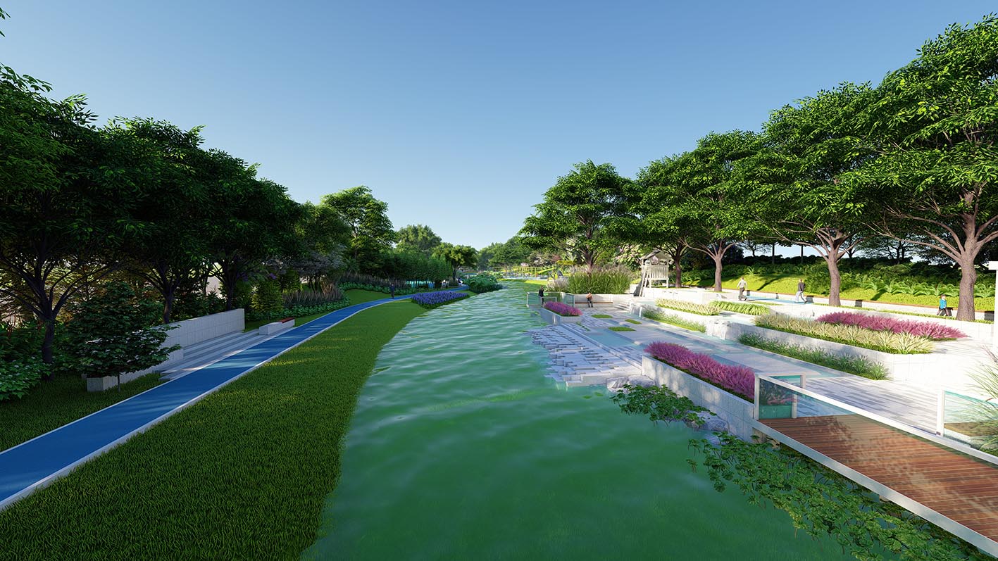 大荔县水街水景（龙泽湖）景观设计项目
