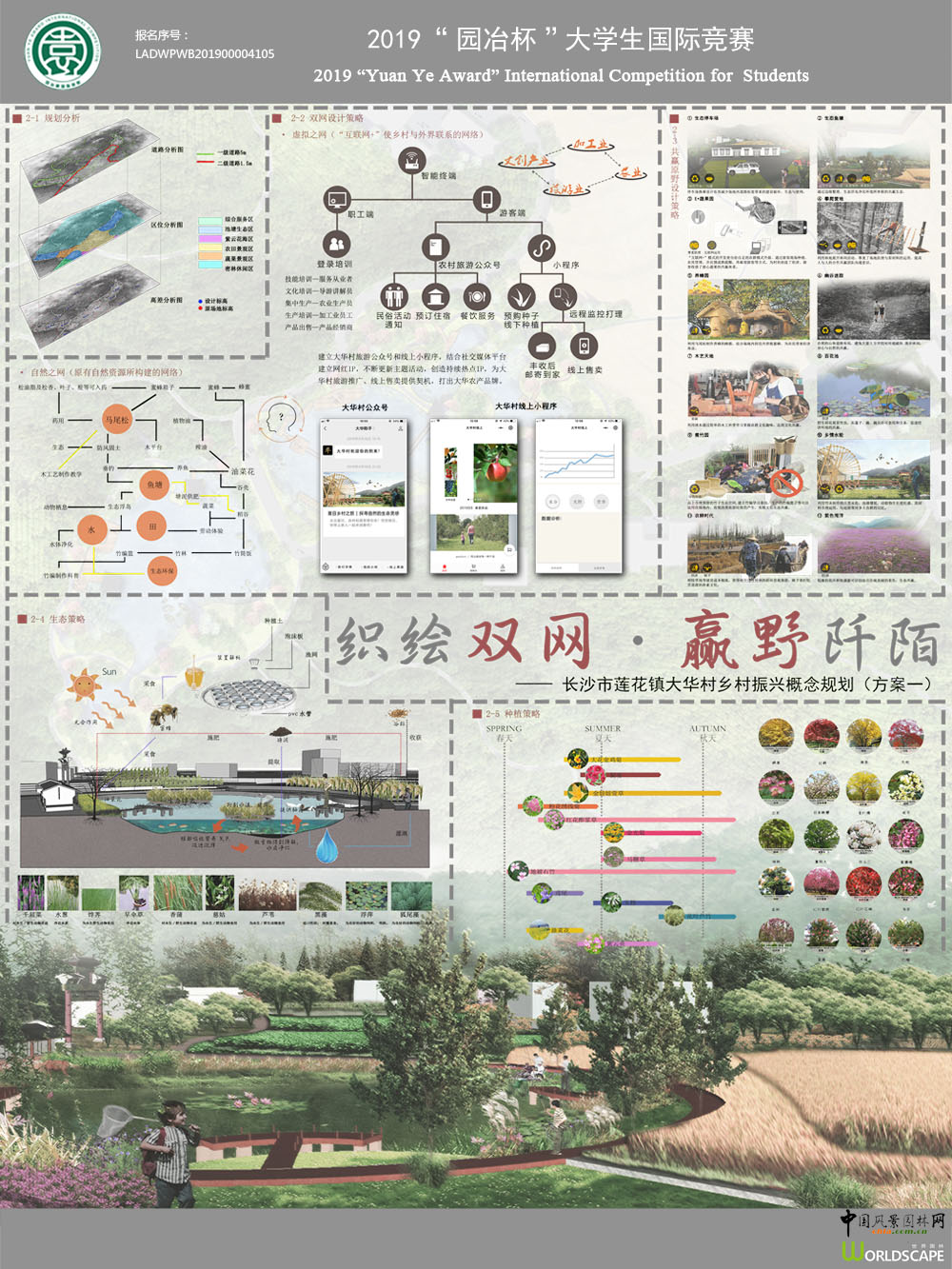 织绘双网·赢野阡陌——长沙市莲花镇大华村乡村振兴概念规划（方案一）