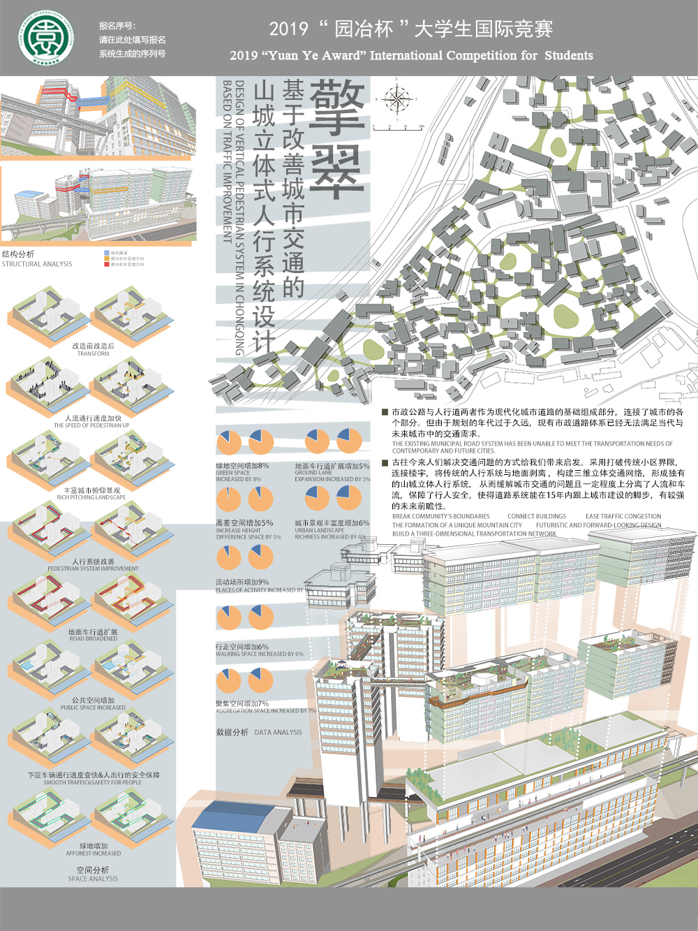 擎翠——基于改善城市交通的山城立体式人行系统设计
