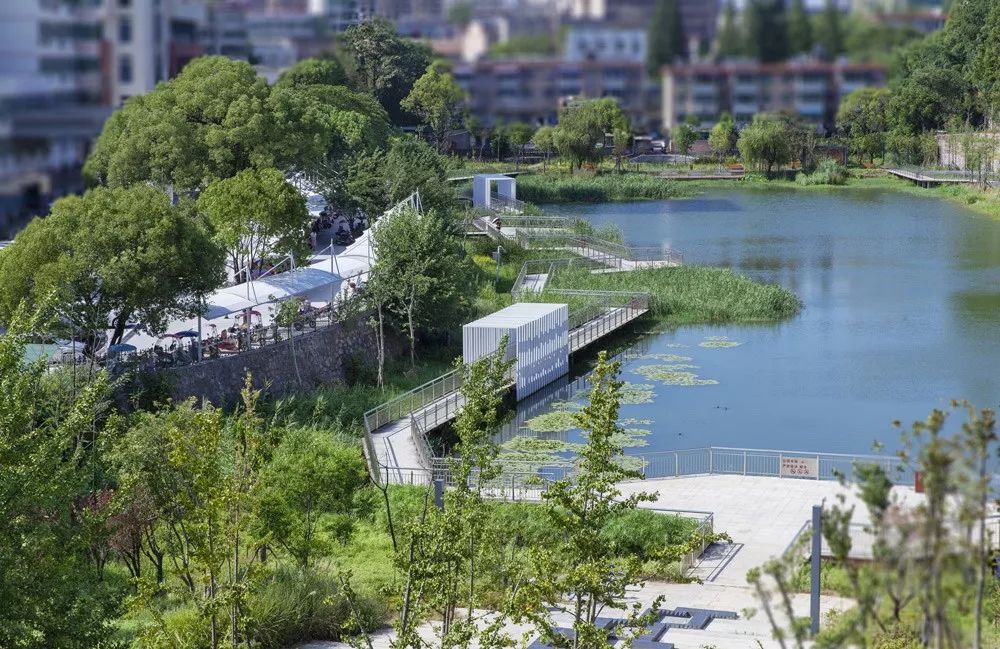 池州护城河遗址公园景观与海绵设计
