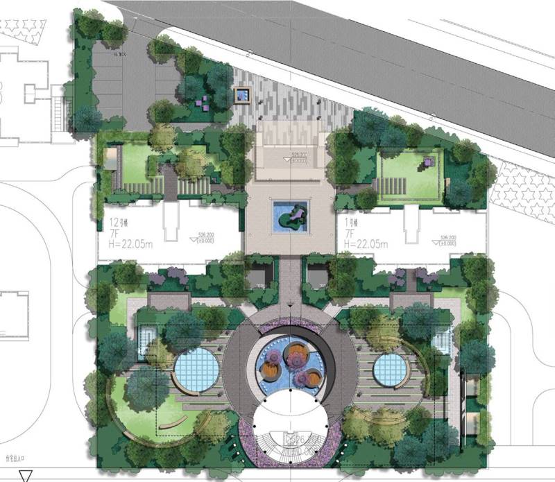 电建地产·成都·洺悦玺小区项目示范区园林景观工程