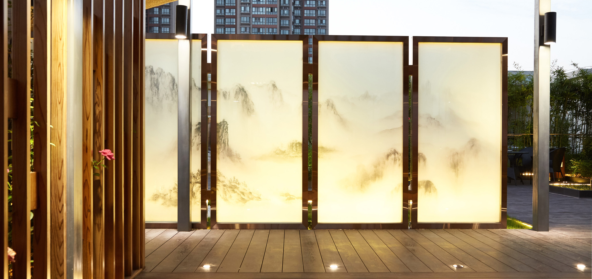 文博地产办公区屋顶花园