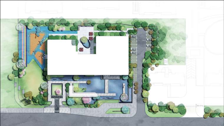 靖江美的悦江府展示区景观工程