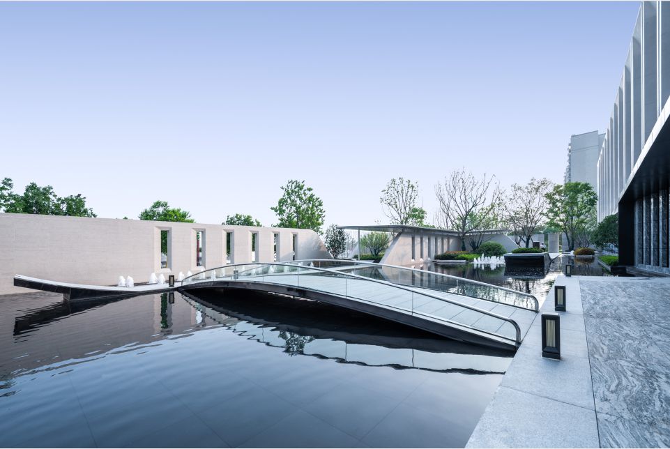 靖江美的悦江府展示区景观工程