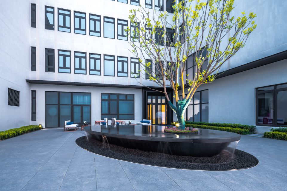 靖江美的悦江府展示区景观工程