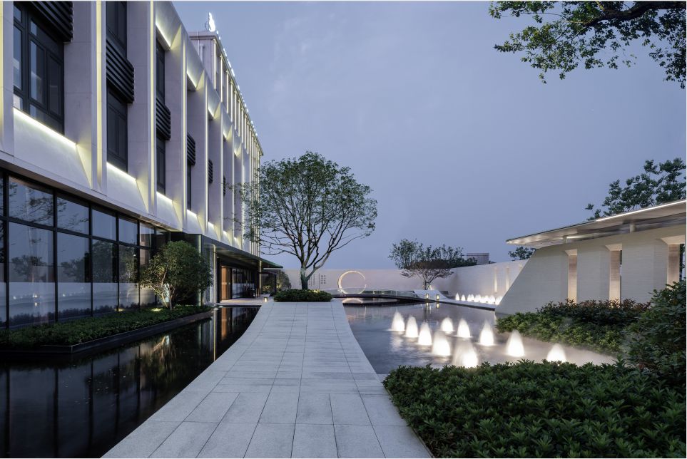 靖江美的悦江府展示区景观工程