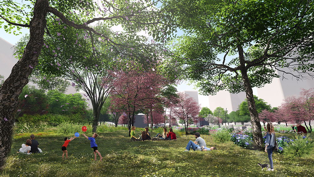 Xi’An Xingfu Green Belt Landscape and Lighting Conceptual Design