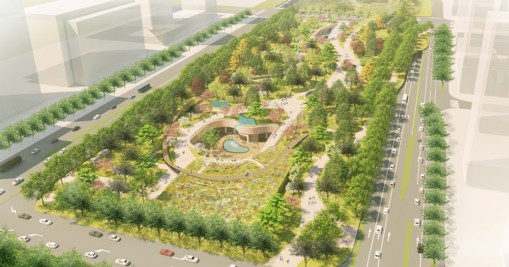 Xi’An Xingfu Green Belt Landscape and Lighting Conceptual Design