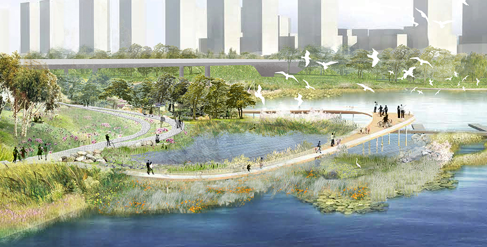 Beijing Lize District 2 River Concept Landscape Design
