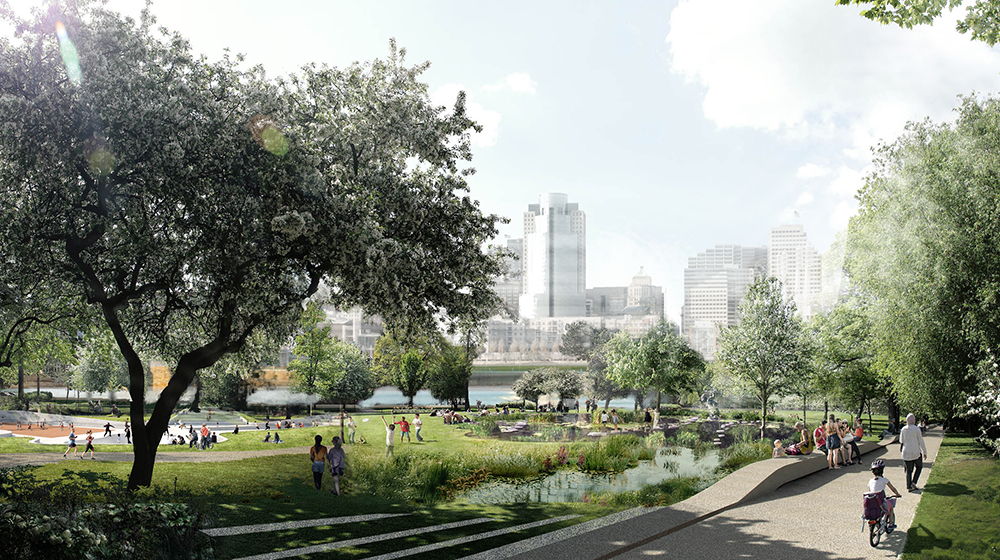 Beijing Lize District 2 River Concept Landscape Design