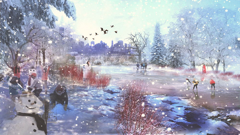 Beijing Lize District 2 River Concept Landscape Design