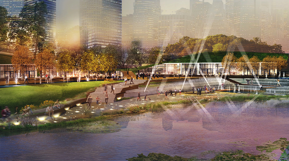 Beijing Lize District 2 River Concept Landscape Design