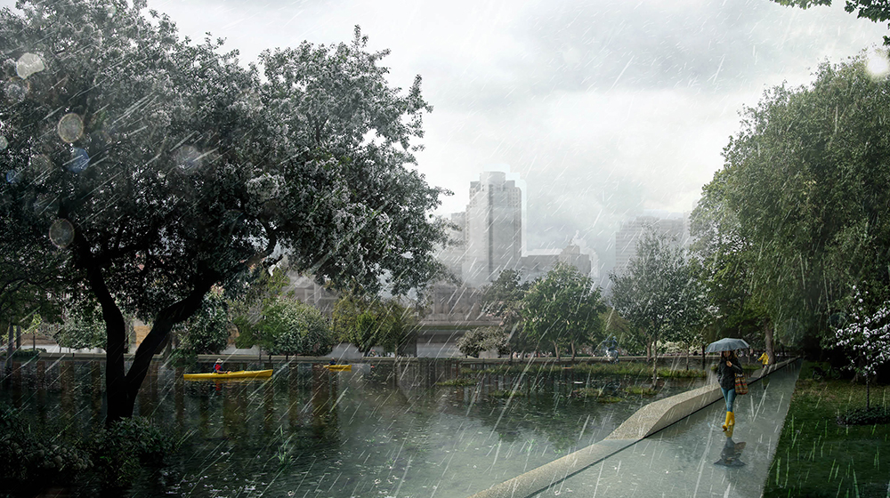 Beijing Lize District 2 River Concept Landscape Design