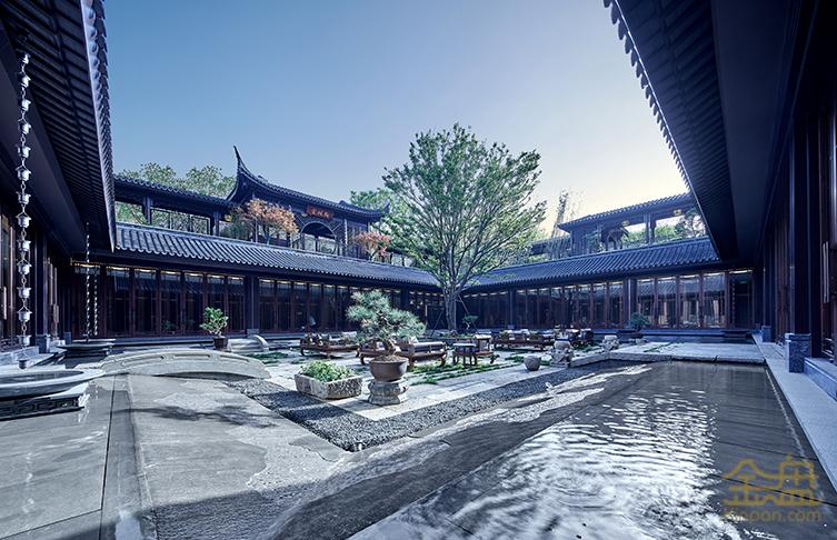 建发央著项目主入口景观工程