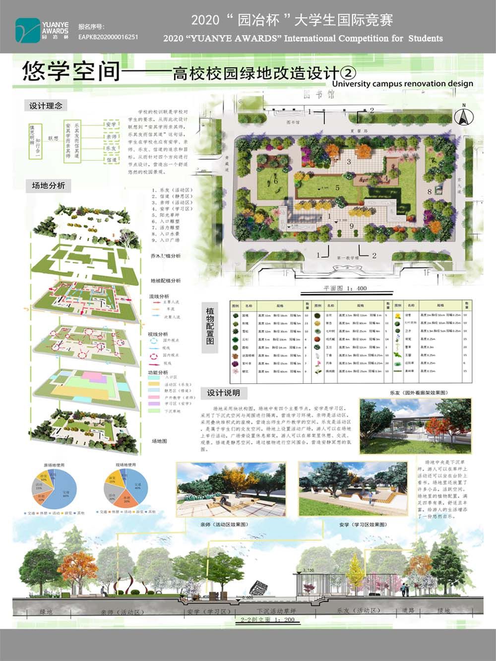 悠学空间——高校校园绿地改造