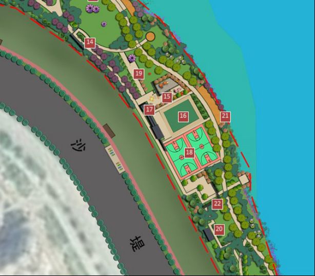 西枝江红楼滩公园
