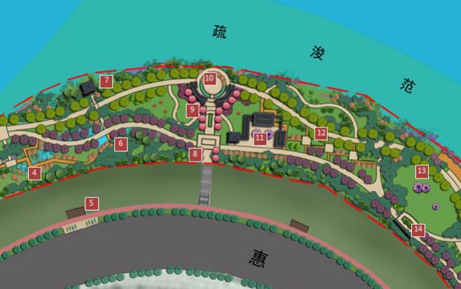 西枝江红楼滩公园