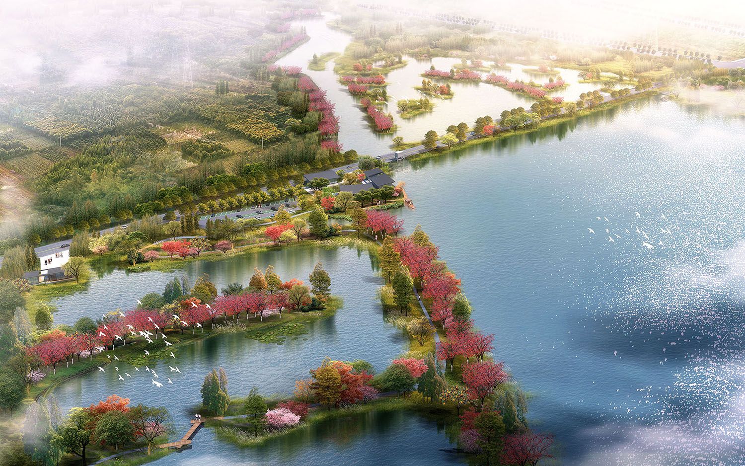 武汉市杜公湖国家湿地公园景观建设工程