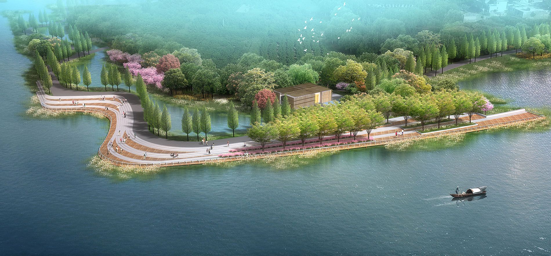 武汉市杜公湖国家湿地公园景观建设工程