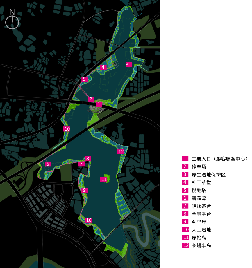 武汉市杜公湖国家湿地公园景观建设工程