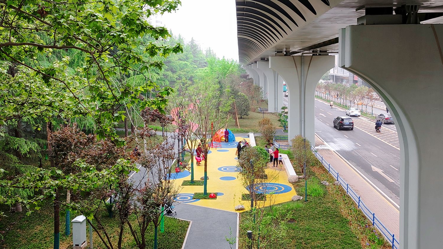 西安市碑林区建工路桥下空间改造提升项目
