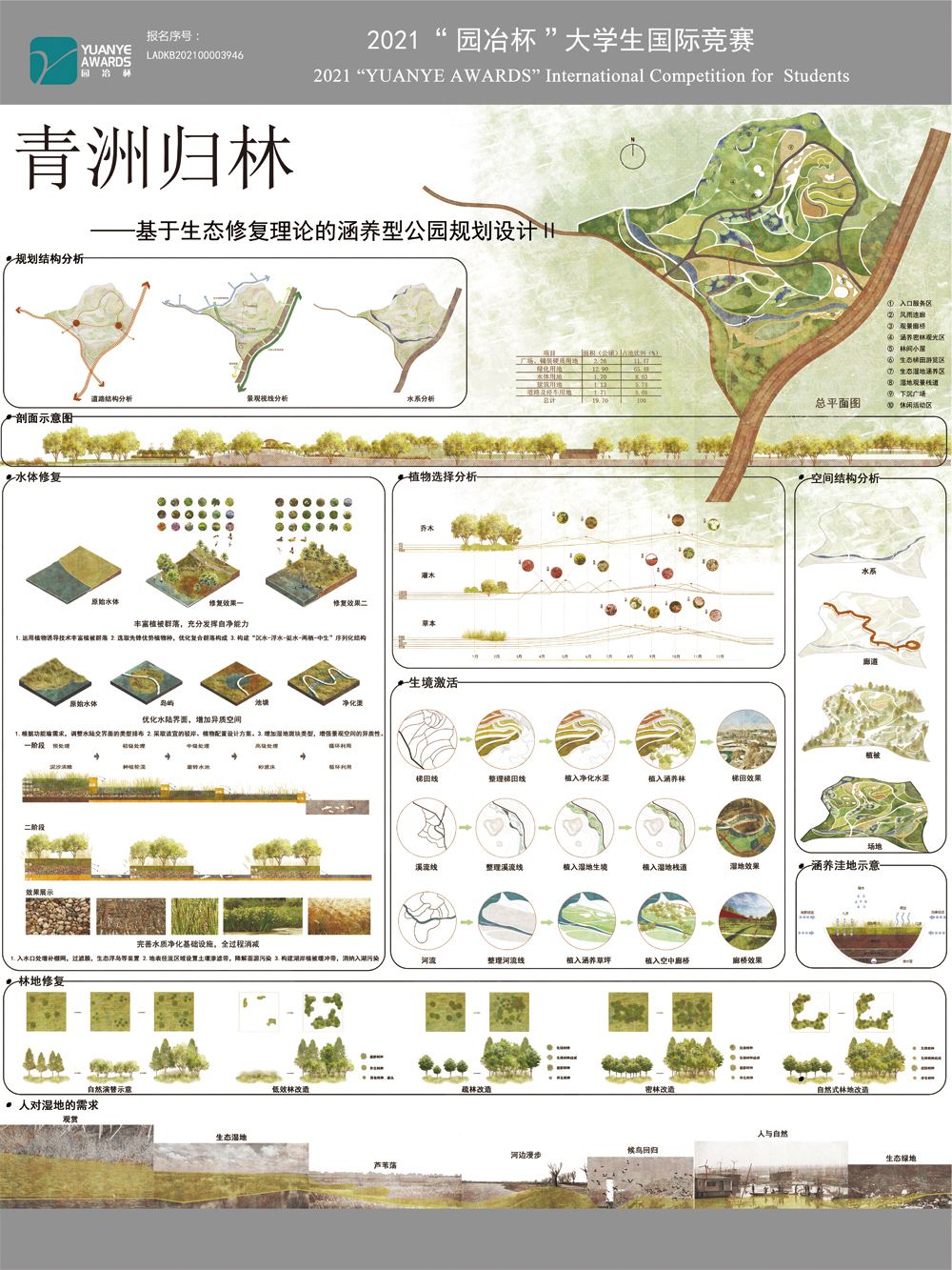 青洲归林——基于生态修复理论的涵养型公园规划设计