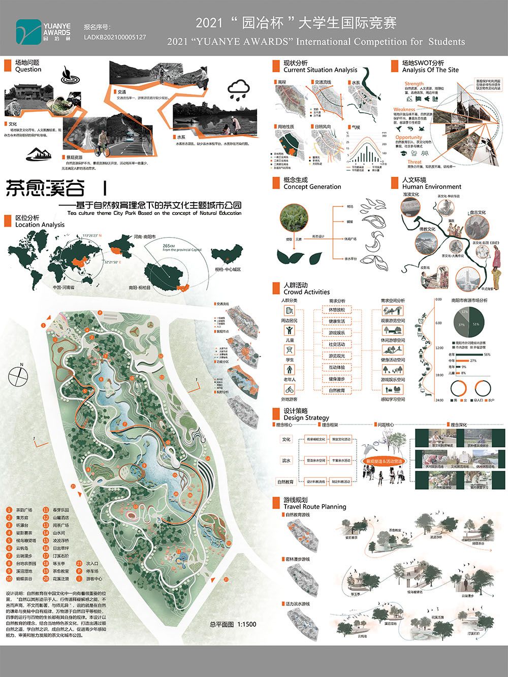 茶愈溪谷——基于自然教育理念下的茶文化主题城市公园