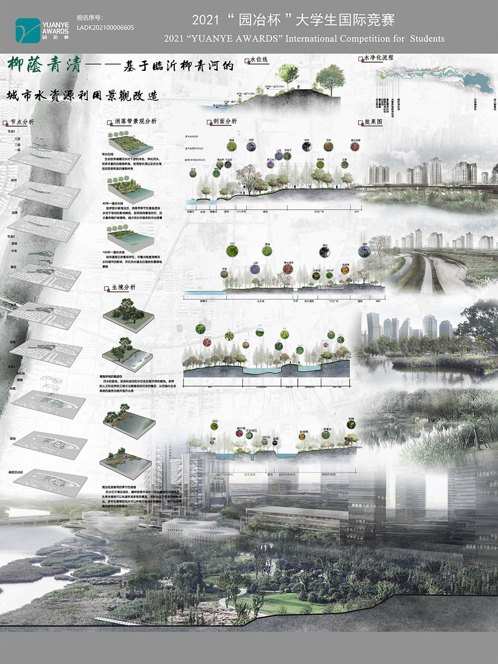 柳荫青清——基于临沂柳青河的 城市水资源利用景观改造