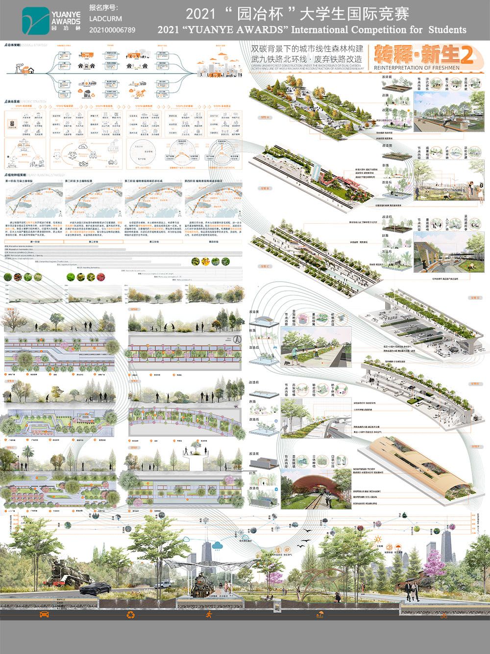 转释·新生  双碳背景下的城市线性森林构建 武九铁路北环线（废弃铁路）改造