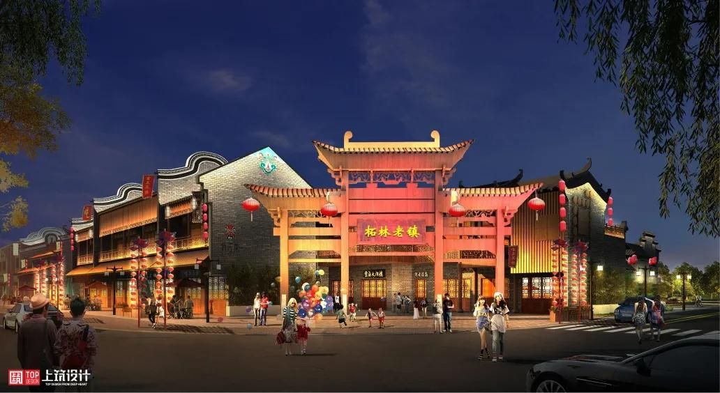 上筑照明设计 | 庐山西海柘林老镇美食文创园