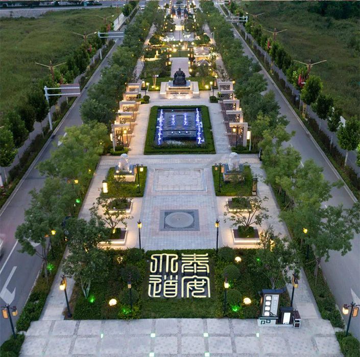 泰安市高铁新区泰安大道景观设计