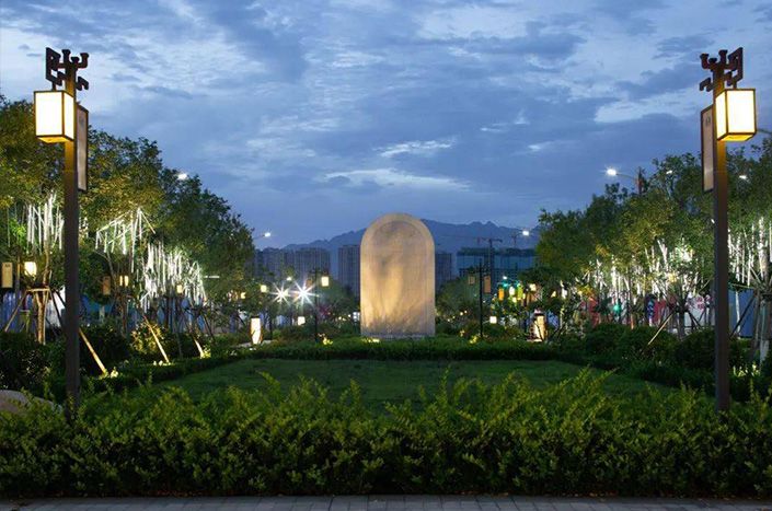 泰安市高铁新区泰安大道景观设计