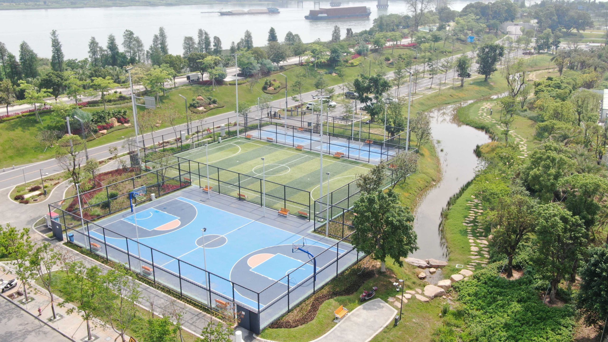 广东江门市潮连岛潮头中央公园