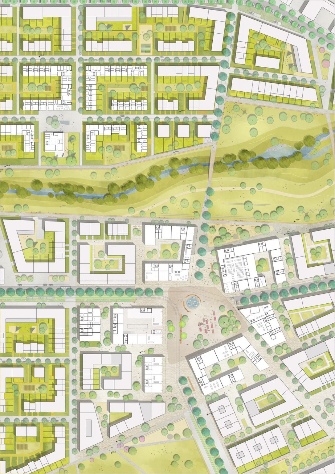 A New District at Dietenbach Freiburg, Germany/德国弗莱堡迪岑巴赫新城区规划